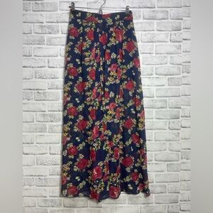 Living Doll Sheer Long Floral Skirt Medium